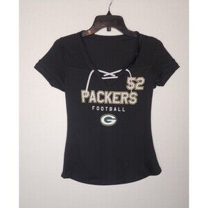 Green Bay Packers Womens Size Small Lace Up Jersey Shirt Clay Matthews #52